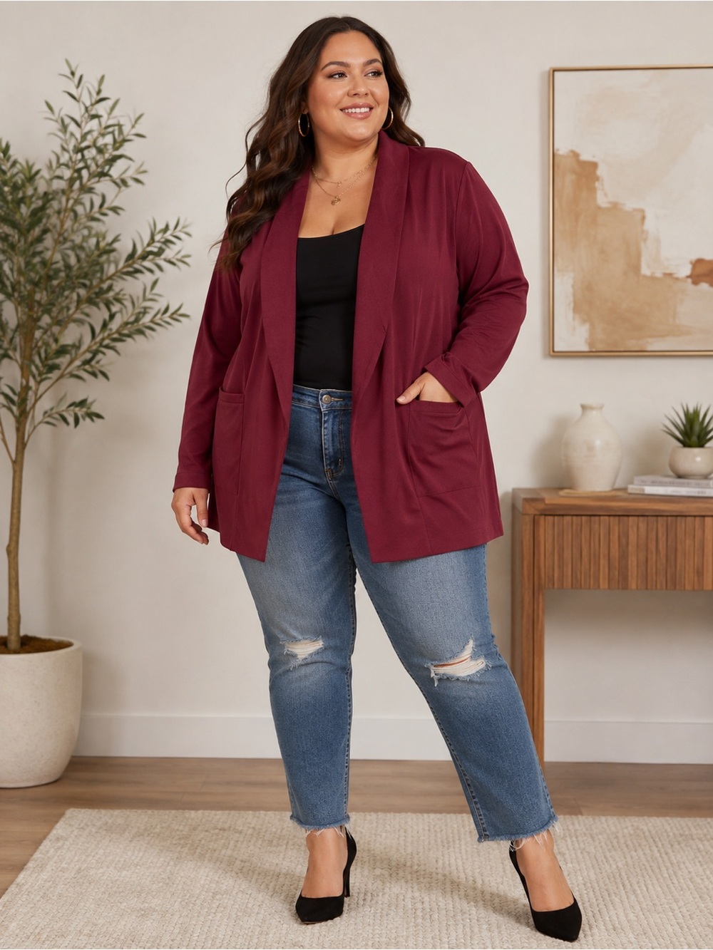 2XL TORRID open-front blazer - EUC - AS IS